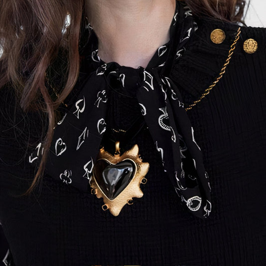 Black Heart Necklace
